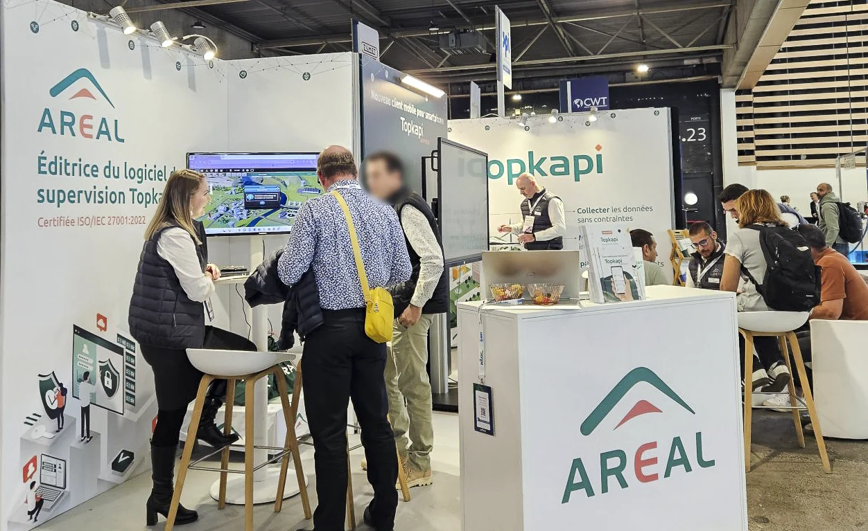 Habillage de stand Pollutec pour Areal