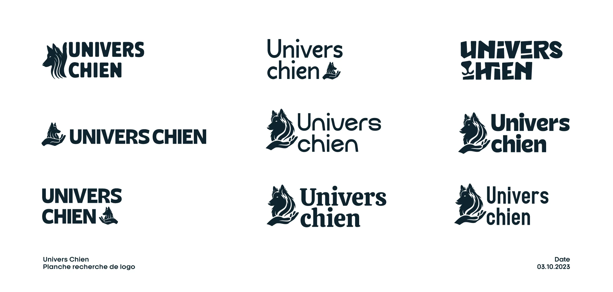 Planche de logos Univers chien