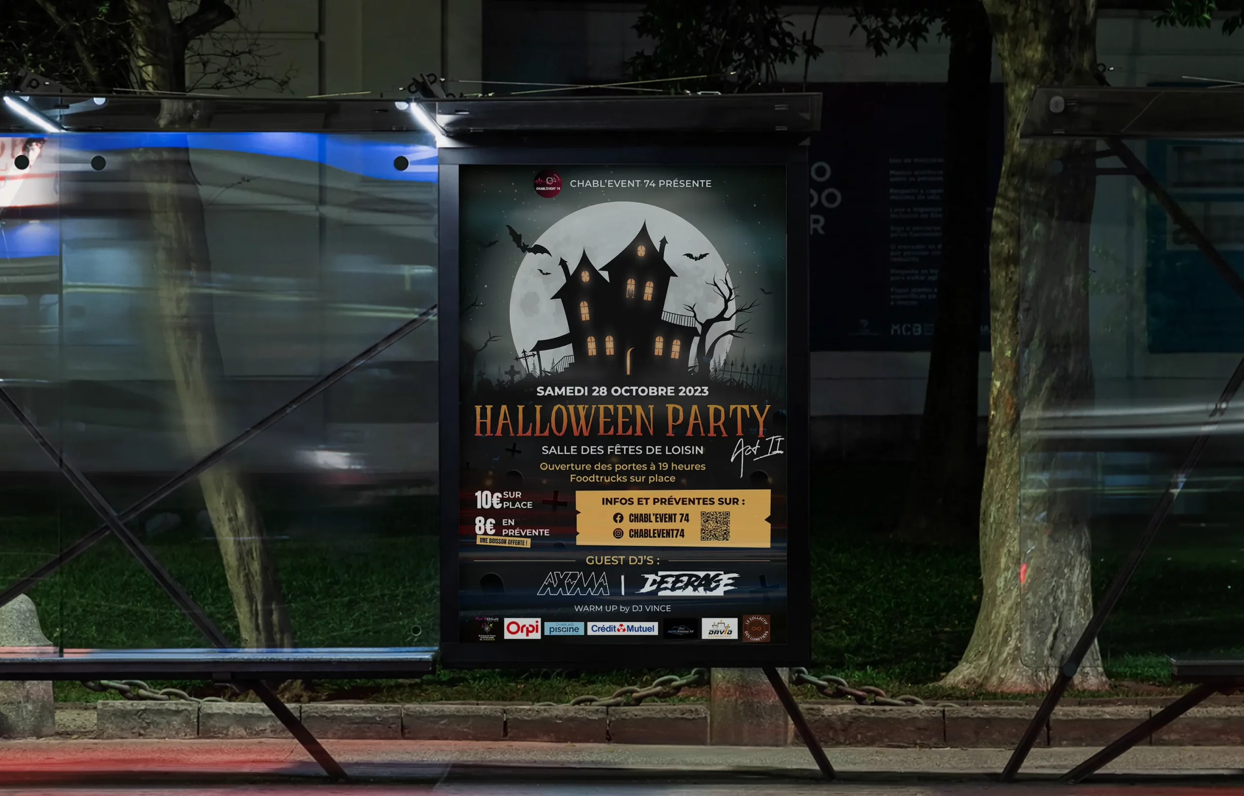 Affiche d'Halloween Chabl'event