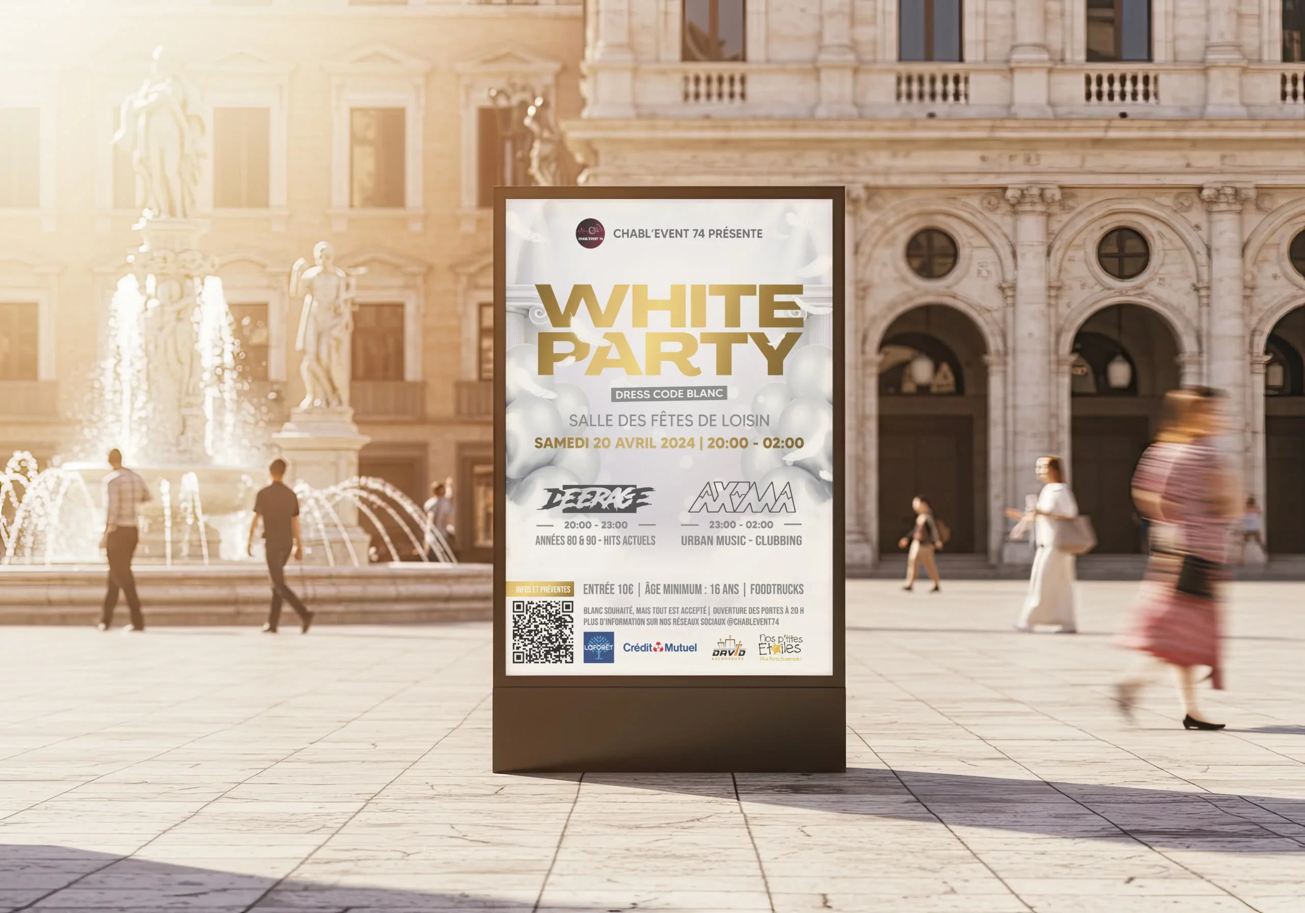 Affiche grand format White Party