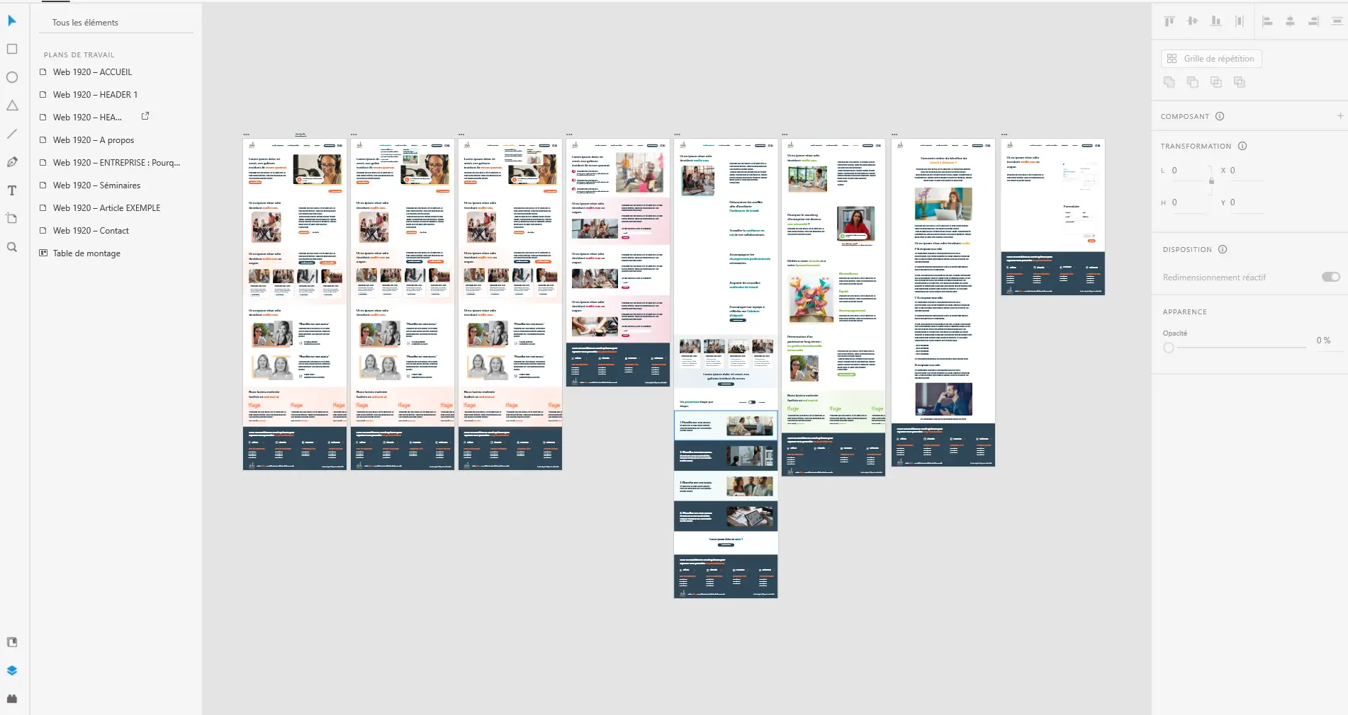 Maquettes site Skill's UP