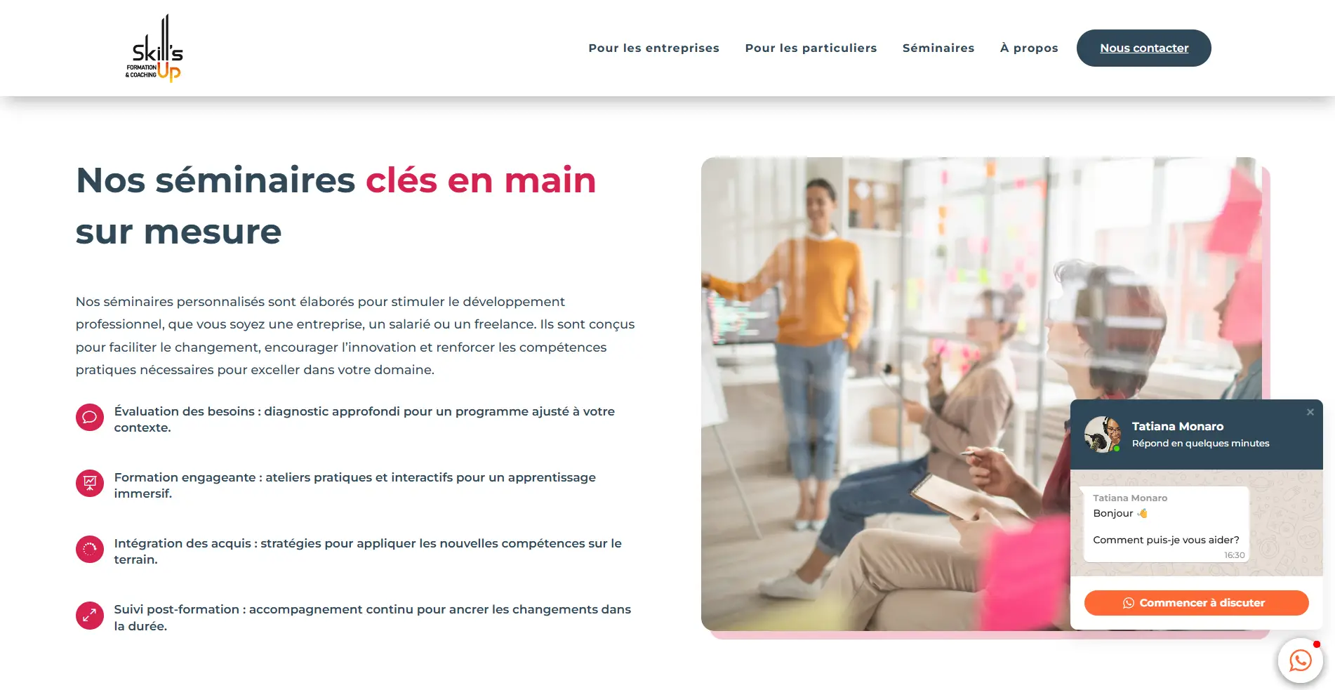 Screenshot site Skill's UP